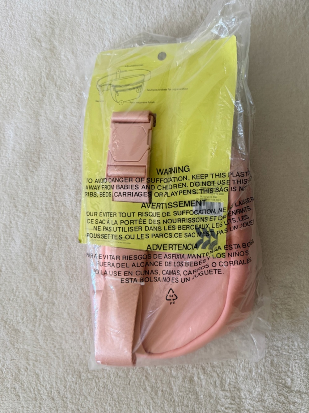 NWT All in Motion Premium Water-Resistant Belt Bag in blush color - Picture 5 of 5